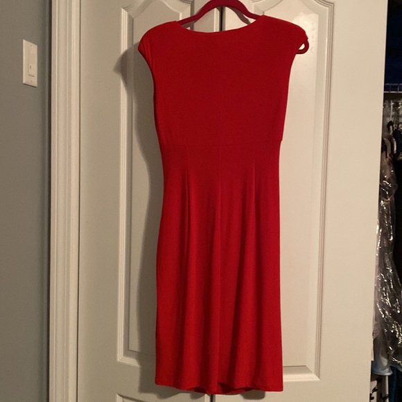 Lauren Ralph Lauren Red Cocktail Dress Size 2 - Picture 3 of 5
